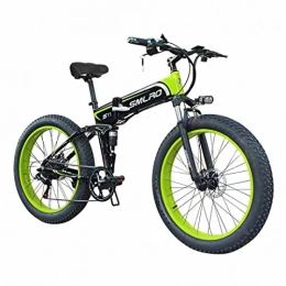 Generic Bike SMLRO S11F (7-speed) Model 26''Folding Electric Bikes for Adults, Electric Mountain Bikes, Aluminium Alloy Fat Tire E-bikes Bicycles All Terrain 1000w 48V 13Ah