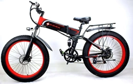 Unison Global Folding Electric Mountain Bike SPARK ELECTRIC BIKE WITH FAT TYRES, STRONG REAR MOTOR, 48V BATTERY EASY CHARGING, 26-INCH WHEEL SIZE, AND 16-INCH FRAME, WITH GOOD RANGE, PERFORMANCE, BEAUTIFUL AND FOLDABLE DESIGN
