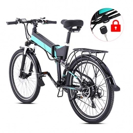 SPORTS Bike SPORTS WERTY Folding Electric Mountain Bike 26 Inches 48V 10.4AH Lithium-Ion Battery power supply 500W Motor Aluminum Alloy Bicycles with Integrated LED Headlight