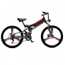 SPORTS Folding Electric Mountain Bike SPORTS WERTY Mountain Bike Electric for Adult 26-inches folding Full suspension mountain bike 48V 4800W 10Ah Lithium-Ion E-Bike power supply 21 Speed Gear and Three Working Modes