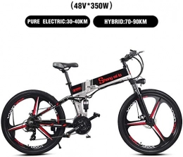 SSeir Bike SSeir26 inch folding electric mountain bike bicycle off-road electric car electric bicycle electric car, Black-one wheel 350W