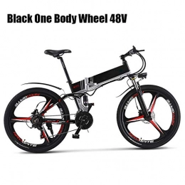 StAuoPK Folding Electric Mountain Bike StAuoPK The New 26-Inch Foldable Electric Bicycle, 21-Speed 10AH 48V 350W Built-In Lithium Battery Electric Bicycle, Aluminum Alloy Travel Electric Mountain Bike