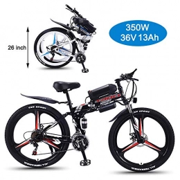 Super-ZS Folding Electric Mountain Bike Super-ZS Electric Mountain Bike, 26-inch Integrated Wheel / 350W / 36V13Ah Lithium Battery Adult Outdoor Travel Foldable Electric Booster Off-road Bicycle