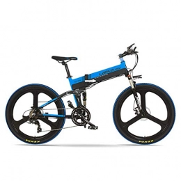 TYT Bike TYT Electric Mountain Bike Xt750-E 26 inch Folding Electric Bike, Front &Amp; Rear Disc Brake, 48V 400W Motor, Long Endurance, with LCD Display, Pedal Assist Bicycle (Black Yellow, 14.5Ah + 1 Spare B