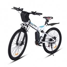 Vivi Folding Electric Mountain Bike Vivi Folding Electric Bike For Adults 26" Mountain Bike with 350W Motor, Removable 36V / 8Ah Battery / 21-Speed Gears / 15.6 Mph / Recharge Mileage Up to 25 mile, Adjustable Height
