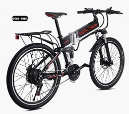 WDXN Bike WDXN Folding Electric Bike Mountain Bicycle for Adult, 26 Inch 21Speed 48V Lithium Battery Shock Dual Disc Brakes Fit Student Men Women Bicycle Assault Bike