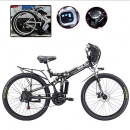 WFWPY 26'' Electric Mountain Bike Premium Full Suspension And 21 Speed Shimano Gears with 500W Motor 48V 10Ah Lithium-Ion Battery,Can carry weight about 300 kg City Bike Lightweight