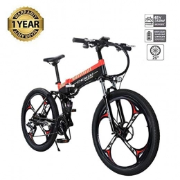 WHYTT Bike WHYTT 26 Inch Adult Folding Bicycle Lightweight 48V / 14.5AH Electric Mountain Bike, Foldable Adult Double Disc Brake And Full Suspension Mountainbike, Aluminum Alloy Frame Smart Lcd Meter, 27 Speed