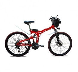 WXJHA Bike WXJHA Electric Mountain Bike for Adults, Electric Bicycle with 500W Motor 48V 13Ah Removable Battery Professional 21 Speed Transmission Gears, Red