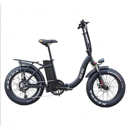 WXX Folding Electric Mountain Bike WXX 20 Inch Aluminum Alloy Folding Variable Speed Electric Bicycle LCD Instrument Dual Disc Brake Mountain Bike Suitable for Camping