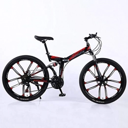 WXX Bike WXX 24 / 26 Inch Aluminum Alloy Folding Bike Electric Bicycle Anti-Skid Wear-Resistant Shock Absorber Mountain Bike Road Bike Student Car, 24 inch, 24 speed
