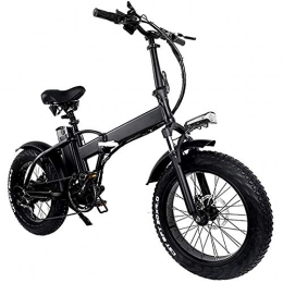 WXX Folding Electric Mountain Bike WXX Adult Folding Electric Bike Aluminum Alloy 20 Inch 500W 48V 15AH Removable Lithium-Ion Battery Bicycle Ebike, For Outdoor Cycling