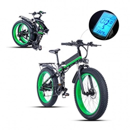 WYL Folding Electric Mountain Bike WYL 26'' Electric Mountain Bike with Removable Lithium-ion Battery, 21 Speed Mountain Electric Bicycle Pedal Assist Lithium Battery Hydraulic Disc Brake48V 12.8AH 1000w