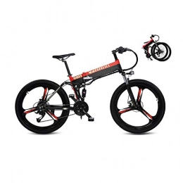 WYL Bike WYL 26 Inch Folding Fat Tire Electric Bike 48V 400W Motor Snow Electric Bicycle 27 Speed Mountain Electric Bicycle Pedal Assist Lithium Battery Hydraulic Disc Brake