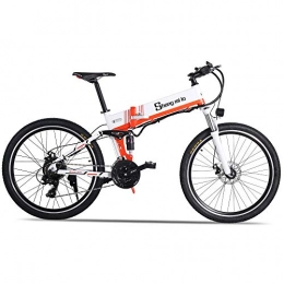 XXCY m80+ 500W 48V12.8AH Electric Mountain Bike Full Suspension 21Speeds (orange)