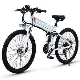 XXCY Bike XXCY R3 Folding Electric Bicycle 500w 48v 10.4ah 26"LCD display for e-Bike with speed Step 5 Levels (white)
