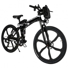 yichengshangmao Bike yichengshangmao 27-speed foldable electric disc brake mountain bike lithium ion battery shockproof disc brake electric bicycle