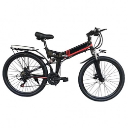 YUN&BO Folding Electric Mountain Bike YUN&BO Ebike, Folding Electric Bike Mountain Electric Bicycle with 48V Lithium Battery, Lightweight Foldable Bicycle for Teens and Adults Outdoor Travel