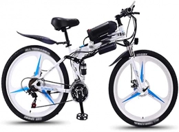 ZJZ Bike ZJZ 26 inch Folding Electric Bikes, shock-absorbing fork 350W Mountain snow Bikes Sports Outdoor Adult Bicycle