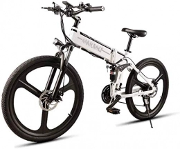 ZJZ Bike ZJZ Electric Bike Mountain Bike 26 Inch E-Bike Electric Bike Folding Bikes 21 Gear Derailleur 350W 48V 10.4AH Removable Battery 25-35km / h