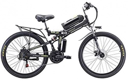 ZMHVOL Bike ZMHVOL Ebikes, 26'' Folding Electric Mountain Bike with Removable 48V 8AH Lithium-Ion Battery 350W Motor Electric Bike E-Bike 21 Speed Gear And Three Working Modes ZDWN (Color : Black)