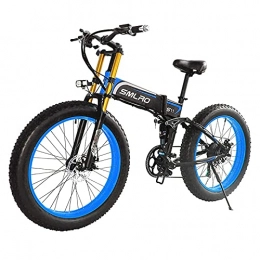 ZYLEDW 26 inch Folding Electric Bicycle for Adults Men Women 350 Mountain e-Bike Road Bikes, 26 Inch Folding E-bike Premium Full Suspension-D