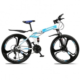 Allround Helmets Folding Mountain Bike 21 / 24 / 27 / 30 Speed Folding Mountain Bike, 24 / 26 Inch Double Shock Folding Outroad Bicycles with Double Disc Brake for Adults Women Men City Urban Folding MTB Bicycle C, 26 inch 30 speed