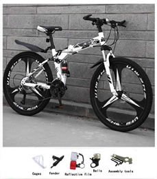 GUI Bike 21-speed folding bicycle mountain adult female boy going to school wagon foot-mounted double disc brake high carbon steel three cutter wheel 24 / 26inch