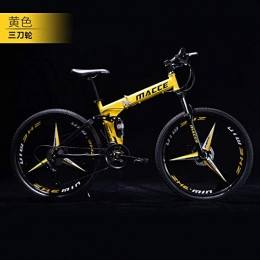 21 Speed Folding Mountain Bike Bicycle 24-inch Male And Female Students Shift Double Shock Absorber Adult Commuter Foldable Bike Dual Disc Brakes
