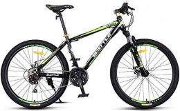 XIUYU Folding Mountain Bike 24-Speed Mountain Bikes, 26 Inch Adult High-carbon Steel Frame Hardtail Bicycle, Men's All Terrain Mountain Bike, Anti-Slip Bikes XIUYU (Color : Green)