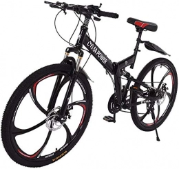 26-Inch Foldable Mountain Bike Cool City Bike Unisex Outdoor Bike21-Speed Full Suspension Spin Bike Exercise BikeRoad Bike