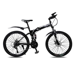RECORDARME Folding Mountain Bike 26 Inch Folding Mountain Bicycle, for 21speed Shock Absorption Adult Bike, for Urban Environment and Commuting To and From Get Off Work