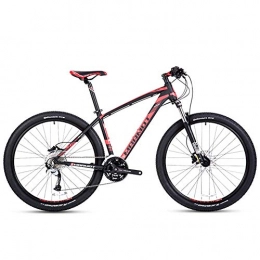 DJYD Bike 27-Speed Mountain Bikes, Men's Aluminum 27.5 Inch Hardtail Mountain Bike, All Terrain Bicycle with Dual Disc Brake, Adjustable Seat, Black FDWFN