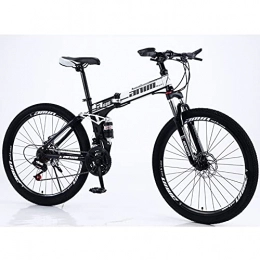 Adult Mountain Bike, 26-inch Wheels, Dual Disc Brake Bicycle Blackred, High-carbon Steel Frame Dual Full Suspension, Alloy Frame Bicycle for Boys, Girls, Men and Women Bicycle/A / 30speed