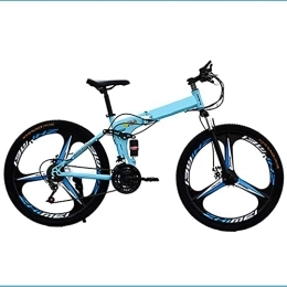 DGHJK Bike Adult Road Bike 26 Inch Tires Speed, Folding Mountain Bike Full Suspension Men, MTB Bike Double Disc Brake Boys