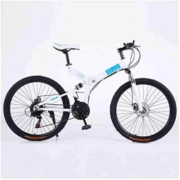 aipipl Folding Mountain Bike aipipl Bicycle Mountain Bike Adult MTB Foldable Road Bicycles For Men And Women 24In Wheels Adjustable Speed Double Disc Brake Off-road Bike