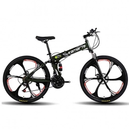 Augu Folding Mountain Bike Augu Mountain Bike Folding Bicycle 27 Speed 24 Inches Dual Suspension Suitable for teenage / adult riders