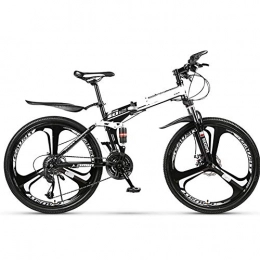 AWAKMER Folding Mountain Trail Bicycle Commuter Foldable Bike 21/24/27/30 Speed,27peed