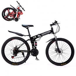 BaiHogi Folding Mountain Bike BaiHogi Professional Racing Bike, Folding Bike, Folding Mountain Bike, Folding Outroad Bicycles, Streamline Frame, for 24 * 27Speed 24 * 26 in Outdoor Bicycle (Color : C, Size : 24in24Speed)