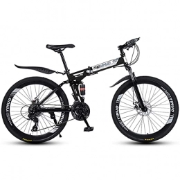 BaiHogi Folding Mountain Bike BaiHogi Professional Racing Bike, Men and Women Folding Bike, Folding Outroad Bicycles, Adult Mountain Bikes, Folded Within 15 Seconds, 21 * 24 * 27-Speed, 26-inch Wheels Outdoor Bicycle