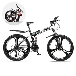 BBYBK Foldable MountainBike 26 Inches,MTB Bicycle With 3 Cutter Wheel,8 Seconds Fast Folding Mens Women Adult All Terrain Mountain Bike,Maximum Load 150kg, 21/24/27/30 speed