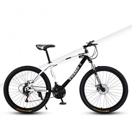 Cxmm Folding Mountain Bike Bicycle, 24 Inch, Variable Speed Shock Absorption Off-Road Dual Disc Brakes High Carbon Steel Frame High Hardness Young Cycling Students Adult Men And Women Suitable For Height 145-160Cm