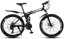 Bike Folding Mountain Bike Bike Folding 26 Inches 3 / 6 / 10 / 30 / 40 Spoke Dual Suspension Bicycle Wheels MTB 21 / 24 / 27 Speed Mountain 0720 (Color : 40knives, Size : 21speed)