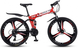 Bike Bike Bike Mountain Wheels Dual Suspension 26 Inches 3 / 6 / 10 / 30 / 40-Spoke Folding 21 / 24 / 27 Speed Steel Frame 0718 (Color : 3knives, Size : 27speed)