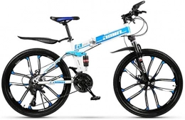 BUK Folding Mountain Bike Bikes for Adults, ladies bike foldable mountain bike bicycles 24 / 26 inch MTB bike-26Inch_27speed