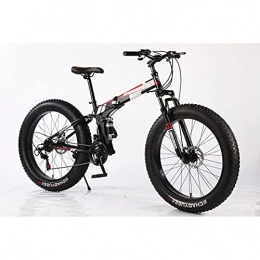 CCLLA Bike CCLLA Mountain Bike 26 Inch Foldable Snowmobile Mountain Bike Variable Speed Dual Shock Absorber 4.0 Wide Fat Big Tire ATV For Adult Travelers