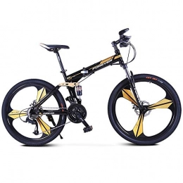 CHEZI Folding Mountain Bike CHEZI Folding Bicycle Mountain Bike Shift Bicycle Shock Absorber Front and Rear Bicycle for Men and Women 27 Speed 26 Inches
