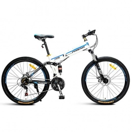 CHEZI Bike CHEZI Mountain Bike Folding Mountain Bike Disc Brakes Double Disc Brakes Double MTB 21 / 27 Speeds 26 Inches