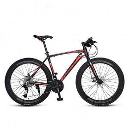 Creing Folding Mountain Bike City Bike 27-Speed Fold Bicycle With Mechanical Disc Brake For Unisex Adult, red