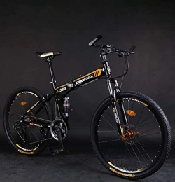 Cloth-YG Bike Cloth-YG Foldable Adult Mountain Bike, Double Disc Brake Bikes, Beach Snowmobile Bicycle, Upgrade High-Carbon Steel Frame, 26 Inch Wheels, B, 27 speed
